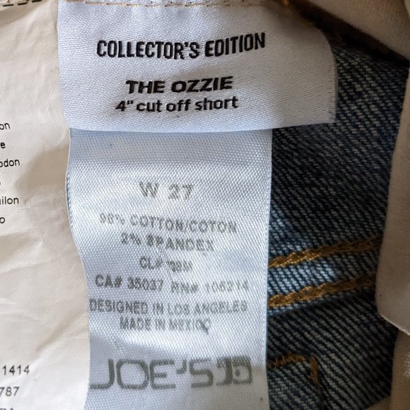 Joe’ Jeans Maternity Collector’s Edition The Ozzie 4” Cut Off Short Size 27 - Picture 5 of 5
